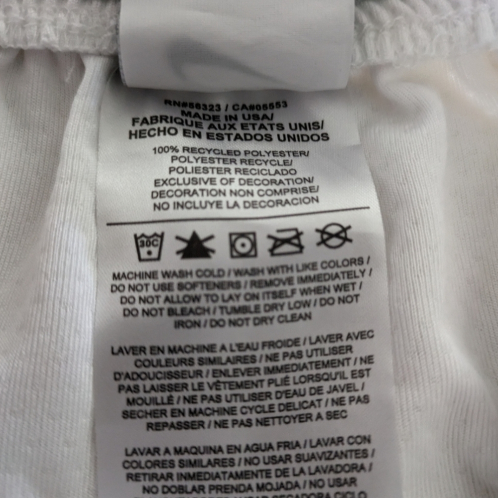 Nike Made in USA FIBA Men Large White and Blue Shorts New With No Tags 052025 - Picture 6 of 9